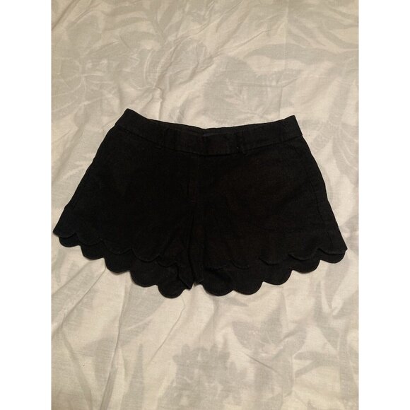 J.CREW Pants - J. Crew Chino Shorts Womens Size 0 Black, Linen Blend ,Casual.